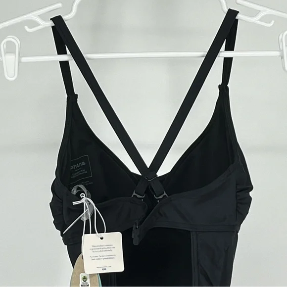 PRANA NWT MARINA ONE PIECE SWIMSUIT D/CUP BLACK 34D SMALL 32D EXTRA SMALL - Picture 8 of 12